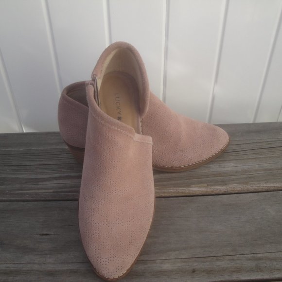 Lucky Brand Bootie Ankle Boots"Felixah" Dusty Rose 6 1/2M - Picture 4 of 5